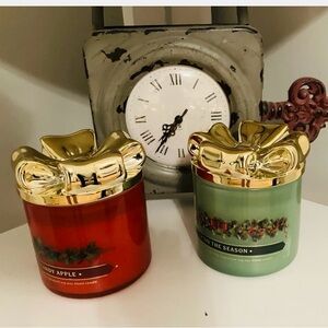 Bath and Body Works Set. Gold Bow Lids Sold Out
